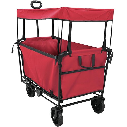  Sklopiva ručna kolica Crvena 105 x 56.5 x 116 cm Oxford tkanina Cijene