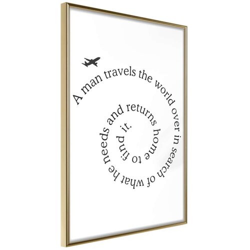  Poster - Travel Broadens the Mind 20x30 Slike