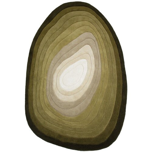 Flair Rugs Zelena ročno tkana volnena preproga 160x230 cm Puddle Ombre &ndash; Cene