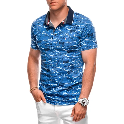 Edoti Printed Men's Polo Shirt