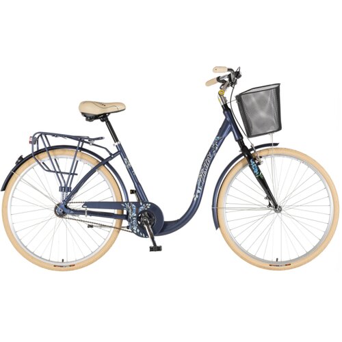 Visitor bicikl fashion butterfly 28" alu 18" v-brake kontra quanda 155-178cm (s/m) plavi polu mat 1282109 Cene