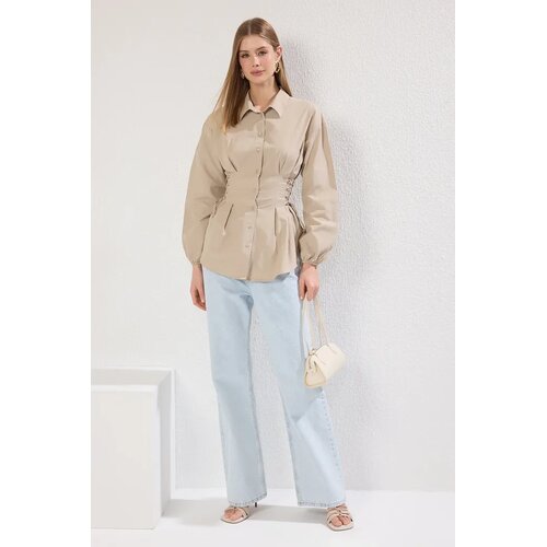 Trendyol Modest Ženska ko&scaron;ulja Tctss25Tg00003, Bež Cene
