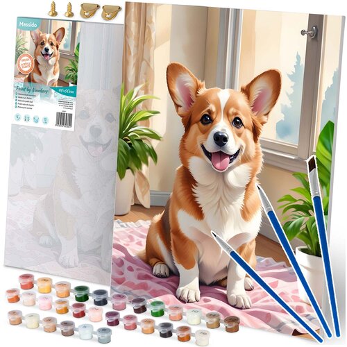 Massido slika po broju 40x50 cm Corgi pas Cijene