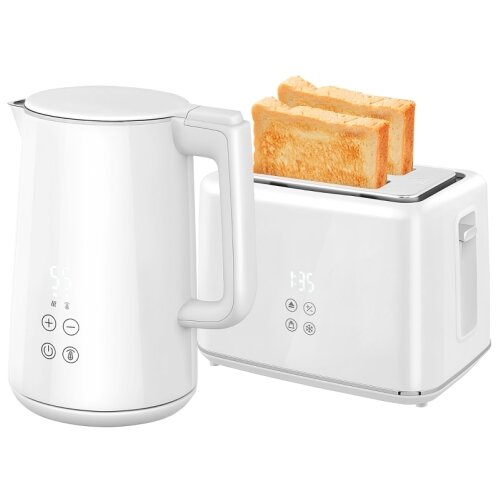 Nesta Komplet grelnika vode in toasterja 1,5 L, bel, 2200 W, 7 stopenj zapečenosti, LED zaslon, odtaljevanje, (5000493956) Cene