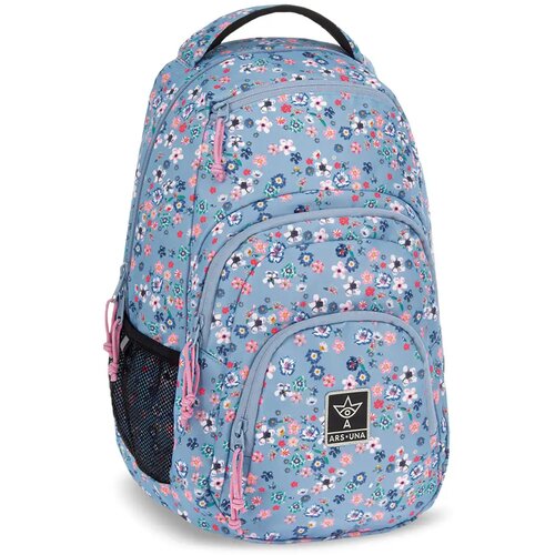 Ars Una peald blossom blue cvjetni AU-2 školska torba, ruksak 32x46x22cm Cene