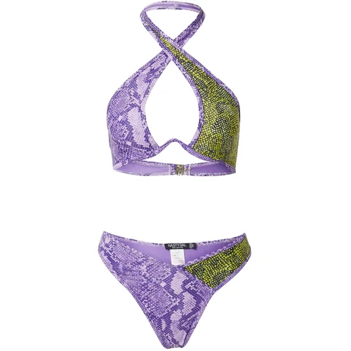 Nasty Gal Bikini oliva / lila / majnica