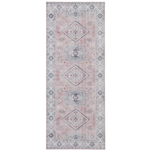 Nouristan svjetloružičasti tepih Gratia, 80 x 200 cm