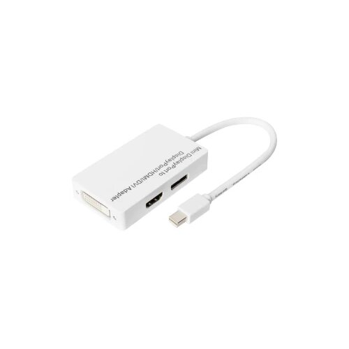 Digitus DVI / HDMI / DisplayPort adapter DisplayPort utičnica, HDMI A utičnica, DVI-D 24+1-polna utičnica 0.20 m bijela DB-340509-002-W dvostruko za&amp;scaron;tićen, standardni HDMI, podržava HDMI, sa za&amp;scaron;tit... Slike