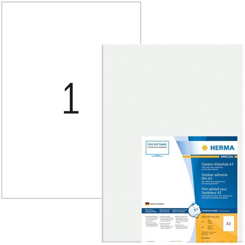  HERMA 9544 self-adhesive label Rectangle White 40 pc(s) Cijene