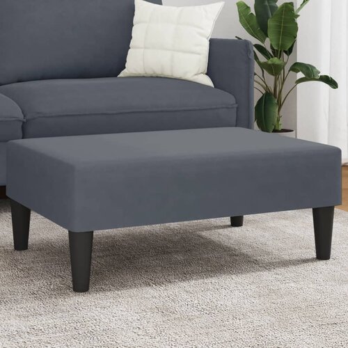 vidaXL Stolček za noge temno siv 77x55x31 cm žamet Cene