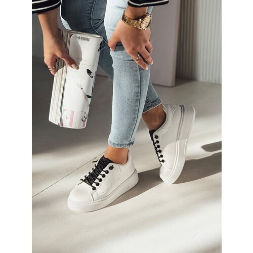 DStreet Sneakersy damskie UNISTEP białe Cene