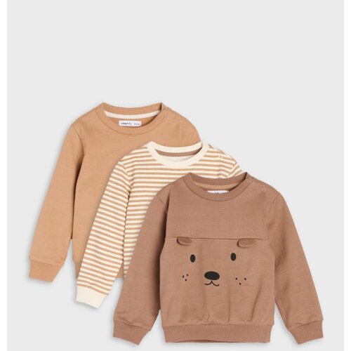 Sinsay Pamučne Crewneck Majice S Motivom Psa 3 pack Cijene