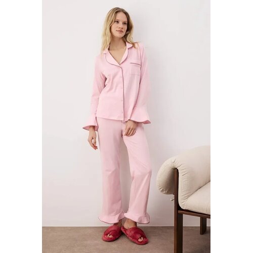 TRENDYOLMILLA Ženski set pidžame Thmaw26Pt00161, Roze Slike