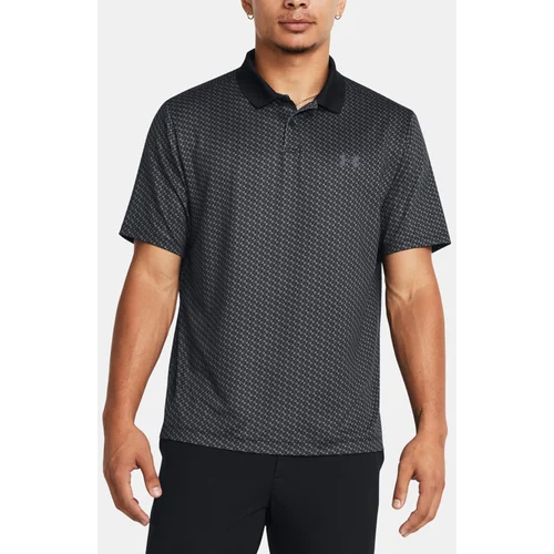 Under Armour UA Perf 3.0 Printed Polo Majica Črna