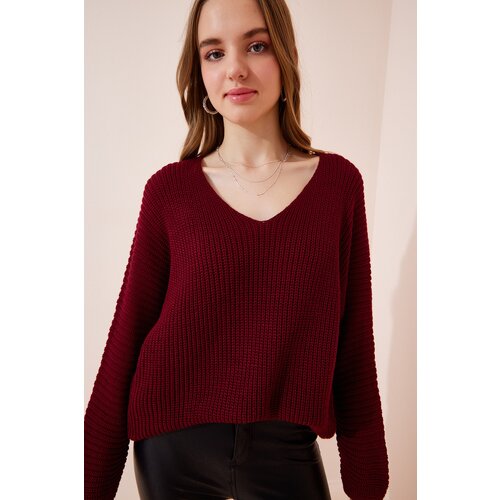 Sweater - Burgundy - Oversize Slike