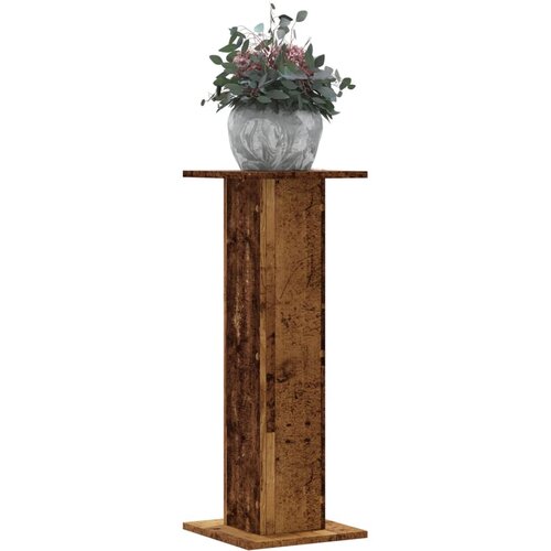vidaXL Stojalo za rastline 2 kosa starinski les 30x30x80 cm inž. les Cene