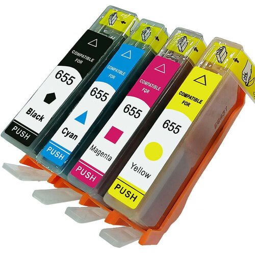 Eco HP 655 BK / HP 655 C / HP 655 M / HP 655 Y , komplet 4 kompatibilne kartuše Cene