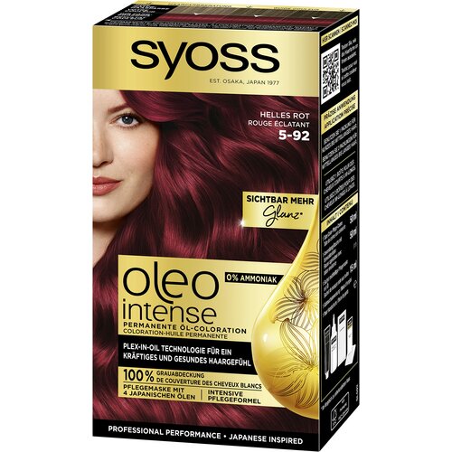 Syoss oleo Intense Farba za kosu, Intense Red 5-92 Cene
