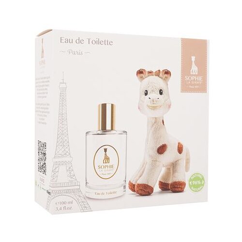 Sophie La Girafe darilni set toaletna voda 100 ml + pli&amp;scaron;asta igrača za otroke Slike