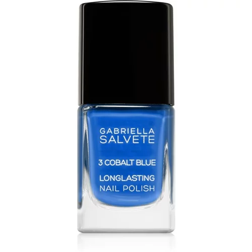 Gabriella Salvete Longlasting Enamel dolgoobstojen lak za nohte z visokim sijajem odtenek 03 Cobalt Blue 11 ml