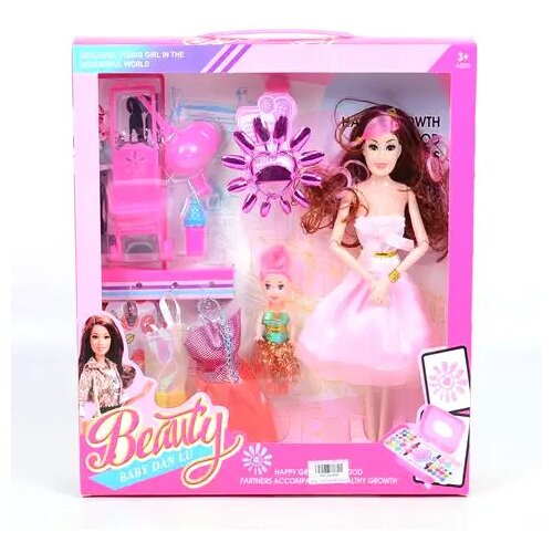 Magic Toys Beauty Komplet modne lutke z lutko, oblekami in dodatki 29cm Cene