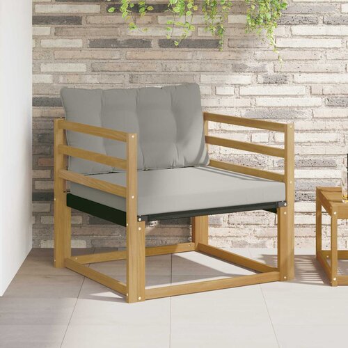  Set vanjskih sofa Čvrsto drvo akacije i Textilene Bijela Cene