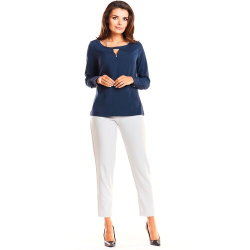Awama Woman's Shirt A251 Navy Blue Cene