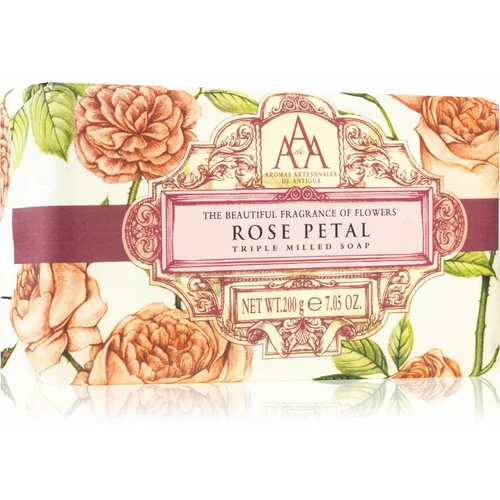 The Somerset Toiletry Co. Aromas Artesanales de Antigua Triple Milled Soap luksuzno milo Rose Petal 200 g
