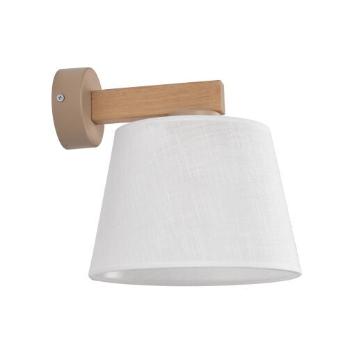  Brilagi - Zidna lampa LATTE SABIA 1xE27/15W/230V borovina/bela Slike