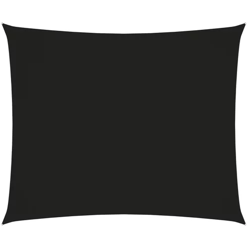 vidaXL Senčno jadro oksford blago pravokotno 3x4 m črno