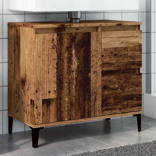 Ormarić za umivaonik boja drva 65x33x60 cm konstruirano drvo Cijene