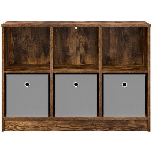  Kreveta s ladicama Dimljeni hrast 88 5 x 27 5 x 63 5 cm Slike