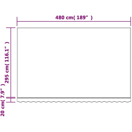  Zamjenska tkanina za tendu narančasta i crna 480x295 cm poliester Slike