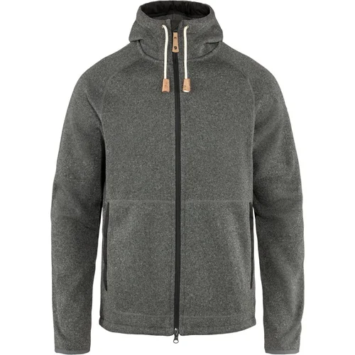 Fjällräven Övik Fleece Dark Grey 2XL Majica s kapuljačom na otvorenom