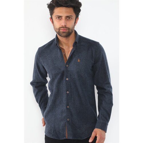 Dewberry G715 MEN&amp;#039;S SHIRT-NAVY BLUE Slike