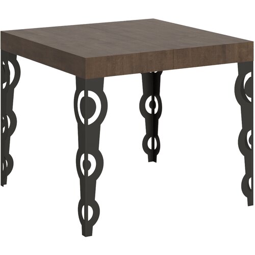 Itamoby &amp;nbsp; Karamay (90x90/246 cm) - oreh, barva nog: antracit - raztegljiva jedilna miza, (20841787) Slike