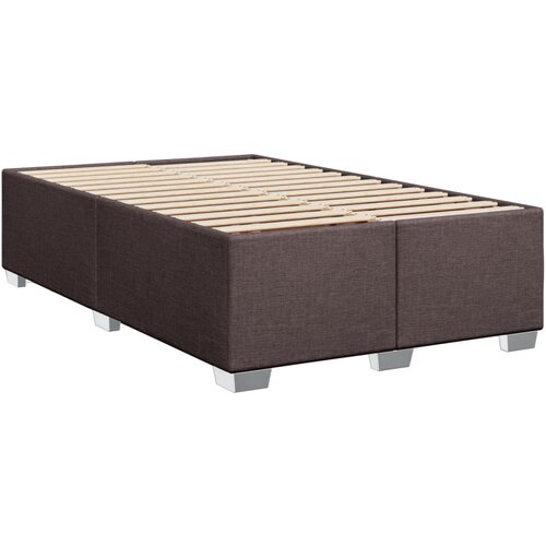 VidaXL Posteljni okvir temno rjav 120x190 cm tkanina, (21309027) Slike