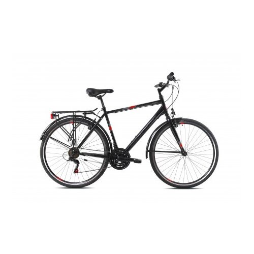Capriolo bicikl TOURING SUNRISE MAN- Black red Cene
