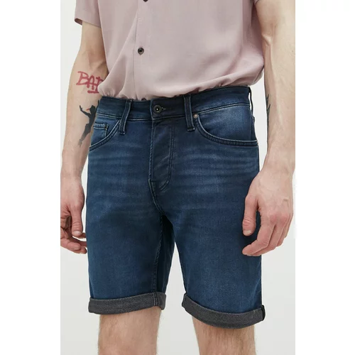 Jack & Jones Jeans kratke hlače JJIRICK moške, mornarsko modra barva, 12223678