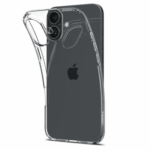 Spigen Liquid Crystal ACS08190 maska za iPhone 16 - Crystal Clear Slike