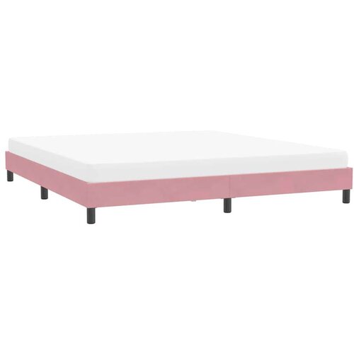 posteljni okvir brez vzmetnice roza 200x220 cm žamet, (21829049) Slike