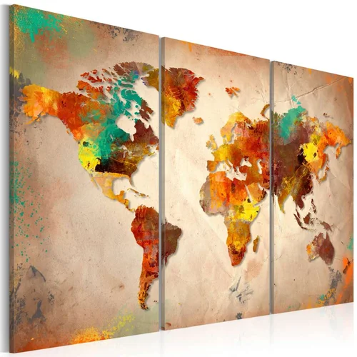  Slika - Painted World - triptych 90x60