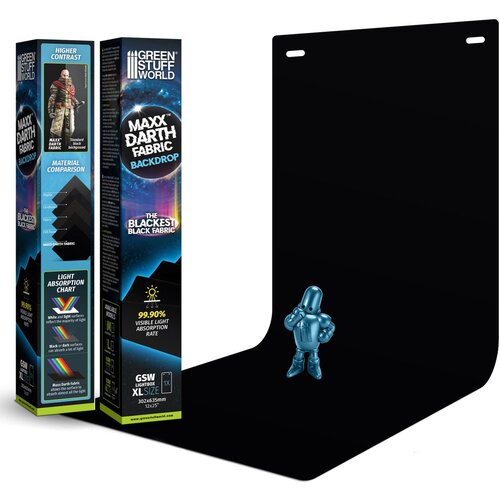 Green Stuff World Black Maxx Darth Backdrop - Large Lightbox | Ultra Crna Pozadina za Lightbox Cene