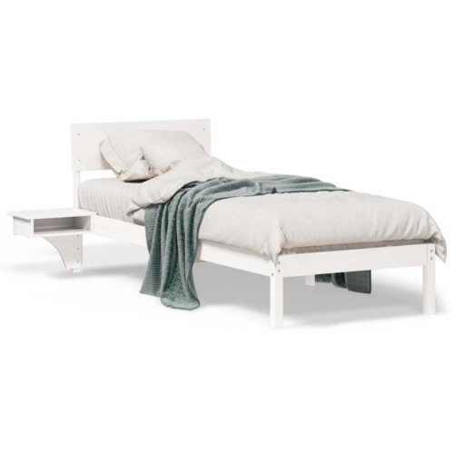  Krevet s okvirima i noćnim ormarićima Bijelo 75 x 190 cm Slike