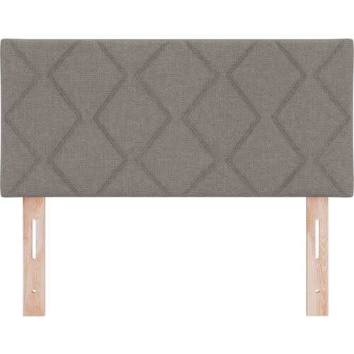  LED Uzglavlje Dizajn Dijamantnih Blokova Taupe 100 cm Tkanina Slike