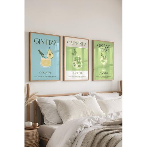WALLXPERT Č-300535 - 5070 Višebojni Set Dekorativnih Slika (3 Komada) Cene