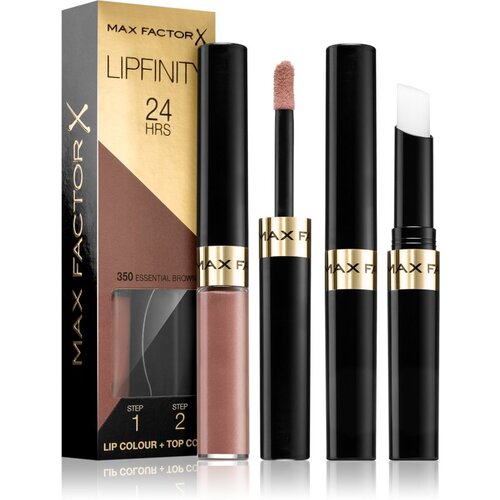 Max Factor Lipfinity 24HRS dolgoobstojna &amp;scaron;minka z balzamom za nego ustnic 4,2 g odtenek 350 Essential Brown za ženske Slike