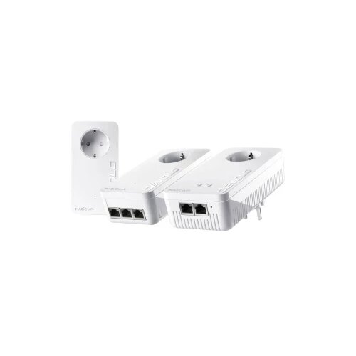 DEVOLO Magic 2 WiFi triple Streaming Kit Powerline WLAN mrežni komplet 8728 DE Powerline, WLAN 2400 MBit/s Slike