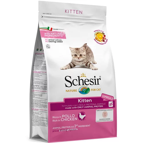 Schesir Kitten s piletinom - 3 x 1,5 kg