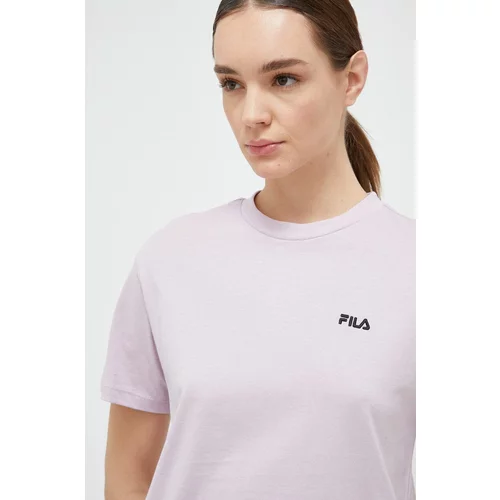 Fila Pamučna majica boja: ružičasta